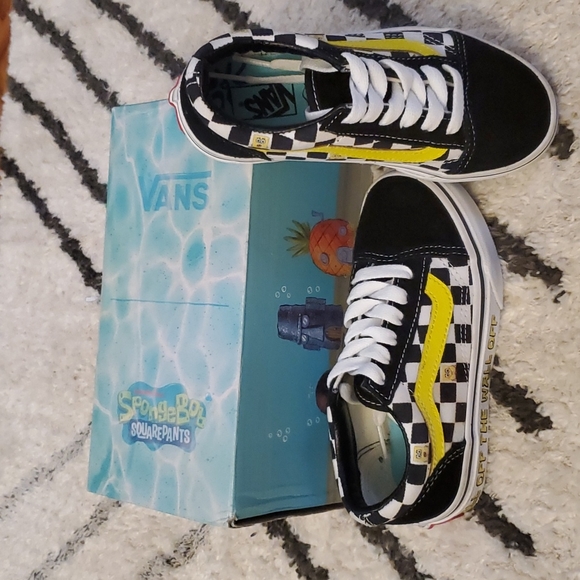 12C Boys Spongebob Squarepants X Vans Old Skool Sold Out - Picture 1 of 8